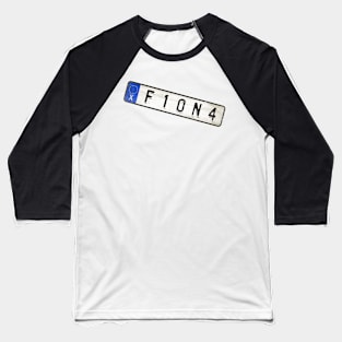 Fiona - License Plate Baseball T-Shirt